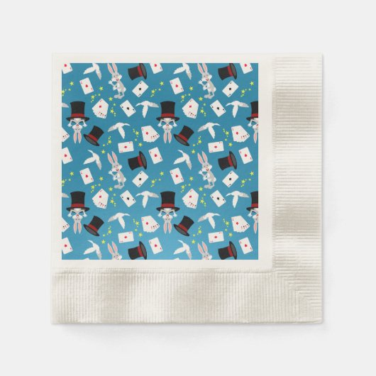 Serviette En Papier Fille magicien Spectacle Anniversaire (Devant)