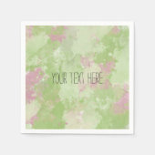 Serviette En Papier Fille Mint rose Abstrait (Devant)
