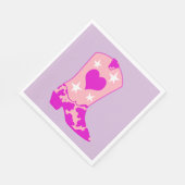 Serviette En Papier Fille moderne fille fille fille Western Lavande de (Coin)