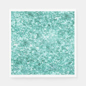 Serviette En Papier Fille Parties scintillant de menthe Confetti (Devant)