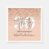 Serviette En Papier Fille parties scintillant scintille moderne fête d (Devant)