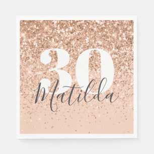 Serviette En Papier Fille parties scintillant scintille moderne fête d