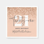 Serviette En Papier Fille parties scintillant scintille moderne fête d (Devant)