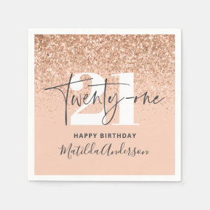 Serviette En Papier Fille parties scintillant scintille moderne fête d