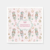 Serviette En Papier Fille Pink Nutcracker Anniversaire (Devant)