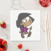 Serviette En Papier Fille Randonnée (En situation)