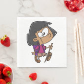 Serviette En Papier Fille Randonnée