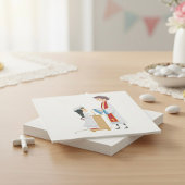 Serviette En Papier Fille recevant la communion Papier Religieux servi