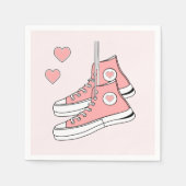 Serviette En Papier Fille rose Basket (Devant)