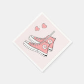 Serviette En Papier Fille rose Basket (Coin)