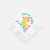 Serviette En Papier Fille Rubber Ducky Vous êtes le premier anniversai (Coin)