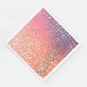 Serviette En Papier Fille Trend Rose Gold Blush Parties scintillant (Coin)