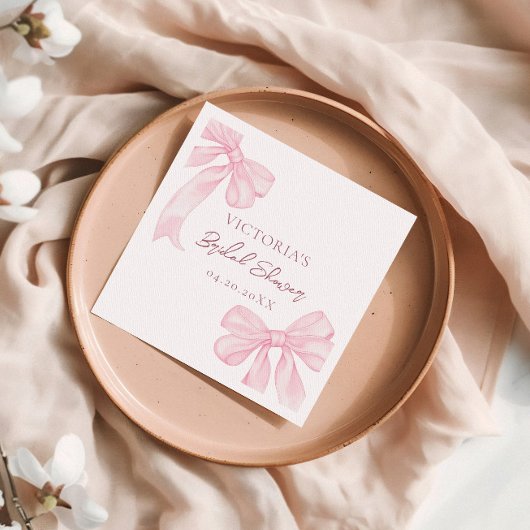 Serviette En Papier Fille Vaches roses Élégante Fête des mariées