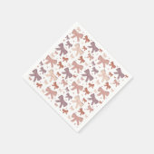 Serviette En Papier Fille Vaches Roses Et Petits Coeurs (Coin)