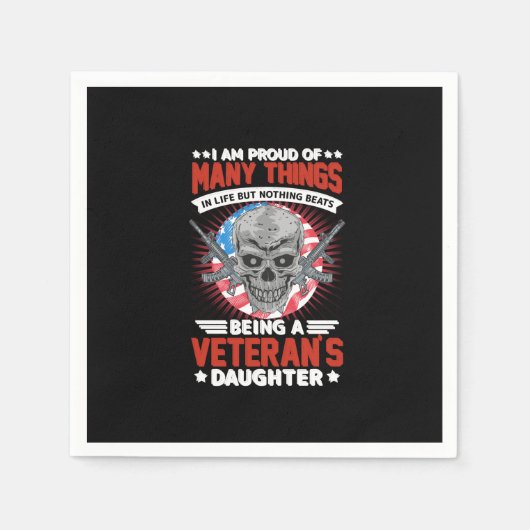 Serviette En Papier fille vétéran (Devant)