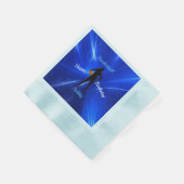 Serviette En Papier Filles Basketball Bleu Anniversaire (Coin)