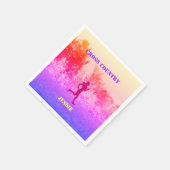 Serviette En Papier Filles Cross Country Runbow Rainbow (Coin)