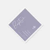 Serviette En Papier Filles de baptême de script (Coin)