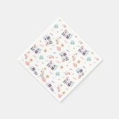 Serviette En Papier Filles de la fête du pyjama à tout âge Bonne fête  (Coin)