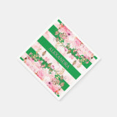 Serviette En Papier Filles Fête Religieuse Vert rose raype (Coin)