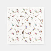 Serviette En Papier Filles Gymnastique fête d'anniversaire (Devant)