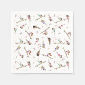 Serviette En Papier Filles Gymnastique fête d'anniversaire (Devant)