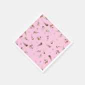 Serviette En Papier Filles Gymnastique rose fête d'anniversaire (Coin)