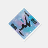 Serviette En Papier Filles Gymnastique Sol, Bars, Poutres, Vault Paste (Coin)
