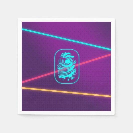 Serviette En Papier Filles Spy Party Laser (Devant)