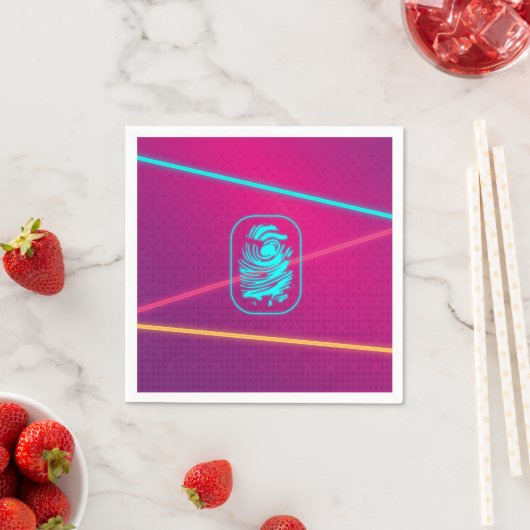 Serviette En Papier Filles Spy Party Plaques laser (En situation)
