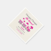 Serviette En Papier Filles Train Rose N'Importe Quel Âge Fête Annivers (Coin)