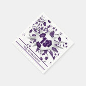 Serviette En Papier Filles violet soccer anniversaire ou fête d'équipe (Coin)