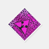 Serviette En Papier Filles "Wild About Cheer" Leopard rose (Coin)