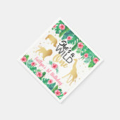 Serviette En Papier Filles Wild One Premier anniversaire (Coin)