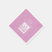 Serviette En Papier Filleule Première Communion, Rose (Coin)