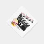 Serviette En Papier Film Thème 13ème anniversaire (Coin)