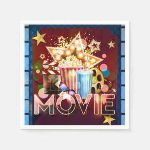 Serviette En Papier Films de cinéma Soirée d'anniversaire