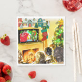 Serviette En Papier Films de Noël (En situation)