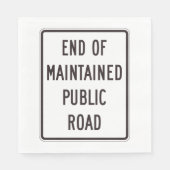 Serviette En Papier Fin De La Voie Publique Entretenue (Devant)