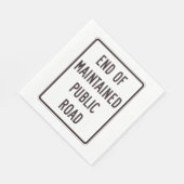 Serviette En Papier Fin De La Voie Publique Entretenue (Coin)