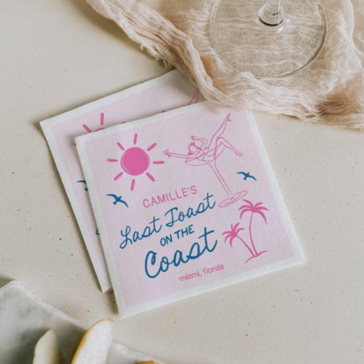 Serviette En Papier Fin de semaine du Dernier toast de plage