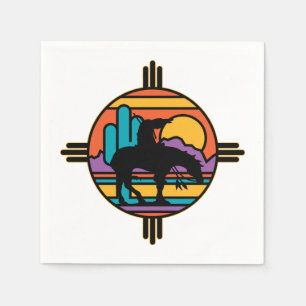 Serviette En Papier Fin du sentier Amérindiens