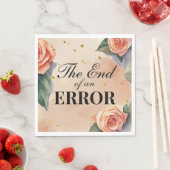 Serviette En Papier "Fin d'une erreur" Divorce Party (En situation)