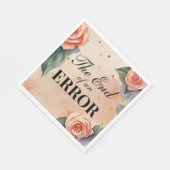 Serviette En Papier "Fin d'une erreur" Divorce Party (Coin)