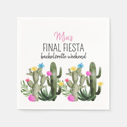 Serviette En Papier Finale Fiesta Party Napkin (Devant)