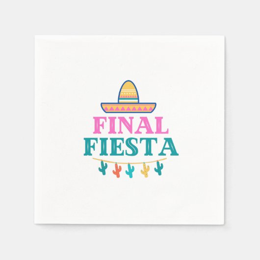 Serviette En Papier Finale Fiesta Sombrero (Devant)