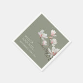 Serviette En Papier Fine Art Magnolia Wedding (Coin)