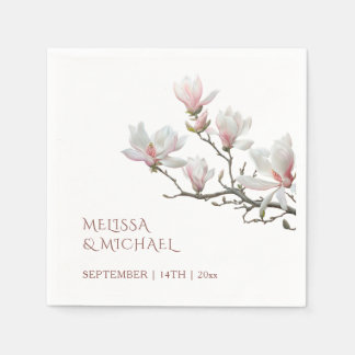 Serviette En Papier Fine Art Magnolia Wedding 