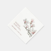 Serviette En Papier Fine Art Magnolia Wedding  (Coin)
