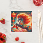 Serviette En Papier Fire Horse (En situation)